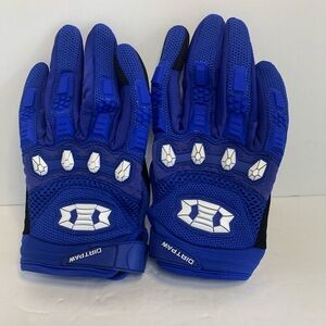 Seibertron Dirtpaw Gloves Bike Riding Gloves Youth Size M. Blue/Wht NWT